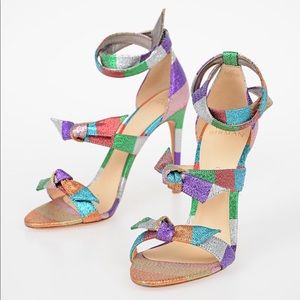 Alexandre Birman Striped Heel Sandals
